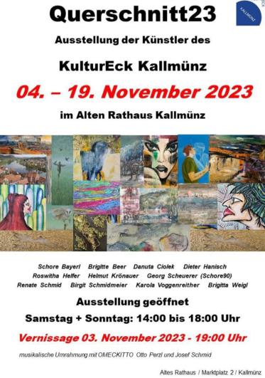 Vier meiner Bilder zum ersten Mal in Kallmünz ausgestellt.